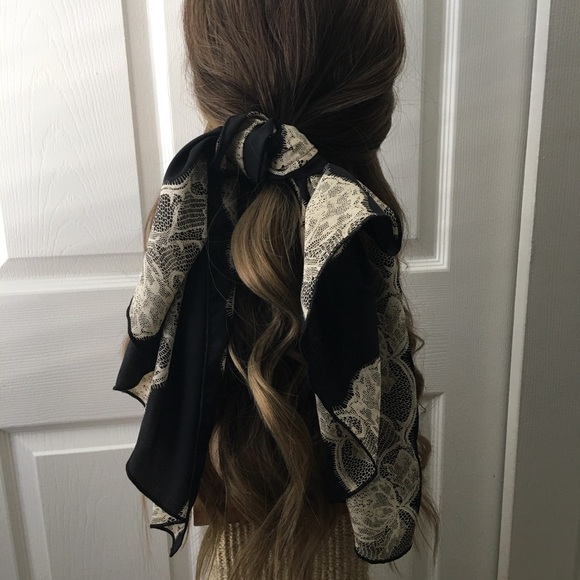 Hair Scarf Headband Ponytail Hair Scarf - Picture 4 of 8